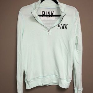 PINK half zip sweater